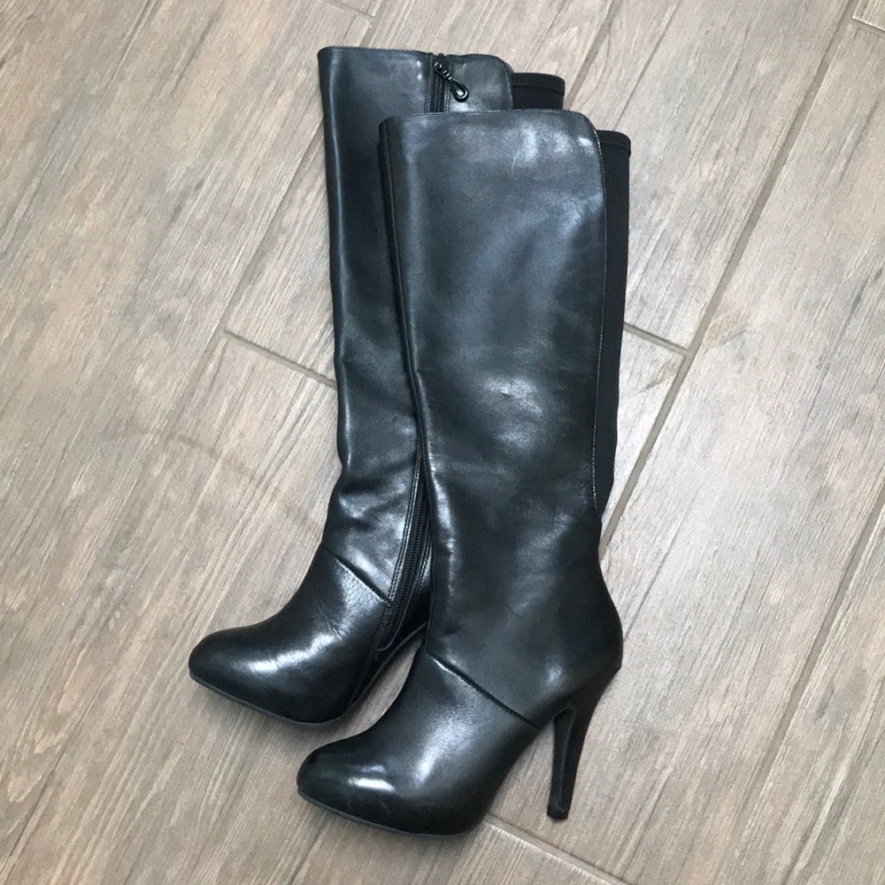 Me Too Black Boot Heels